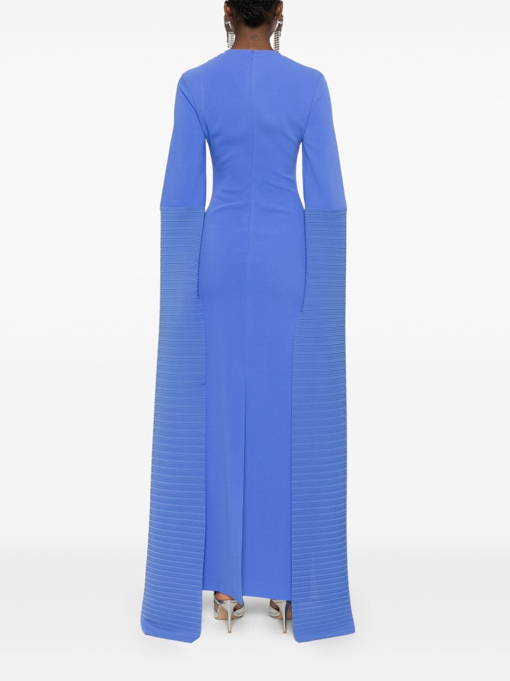 Solace London Dresses Blue with rear slit