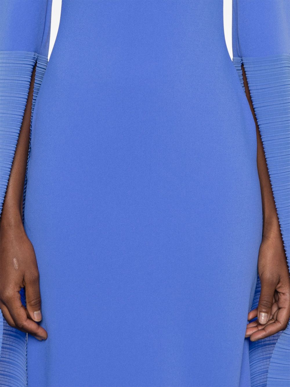 Solace London Dresses Blue with rear slit