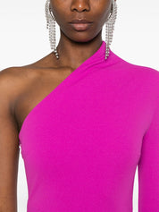 Solace London Dresses Fuchsia one-shoulder