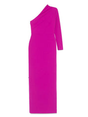 Solace London Dresses Fuchsia one-shoulder