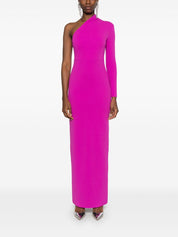 Solace London Dresses Fuchsia one-shoulder