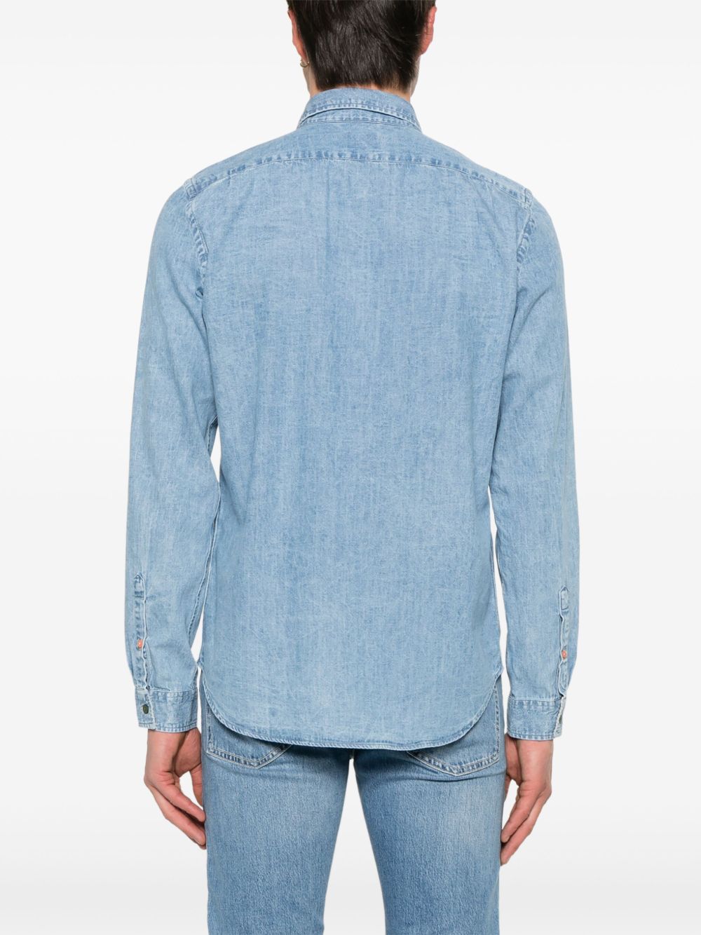 Chemise classique en coton bleu clair PS By Paul Smith