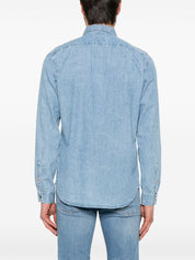 Chemise classique en coton bleu clair PS By Paul Smith