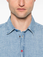 Chemise classique en coton bleu clair PS By Paul Smith