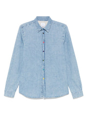 Chemise classique en coton bleu clair PS By Paul Smith