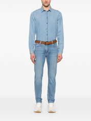 Chemise classique en coton bleu clair PS By Paul Smith