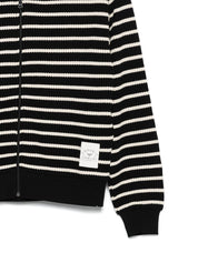 Emporio Armani Black Cotton-Blend Hoodie Sweater