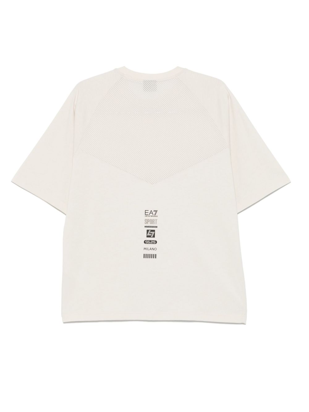 EA7 T-shirts and Polos Beige cotton crew neck