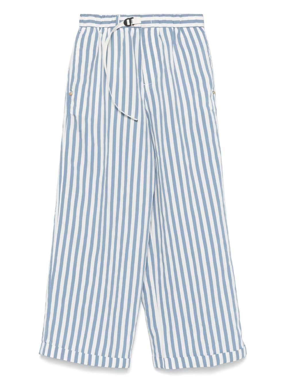 White Sand Trousers Clear Blue wide-leg