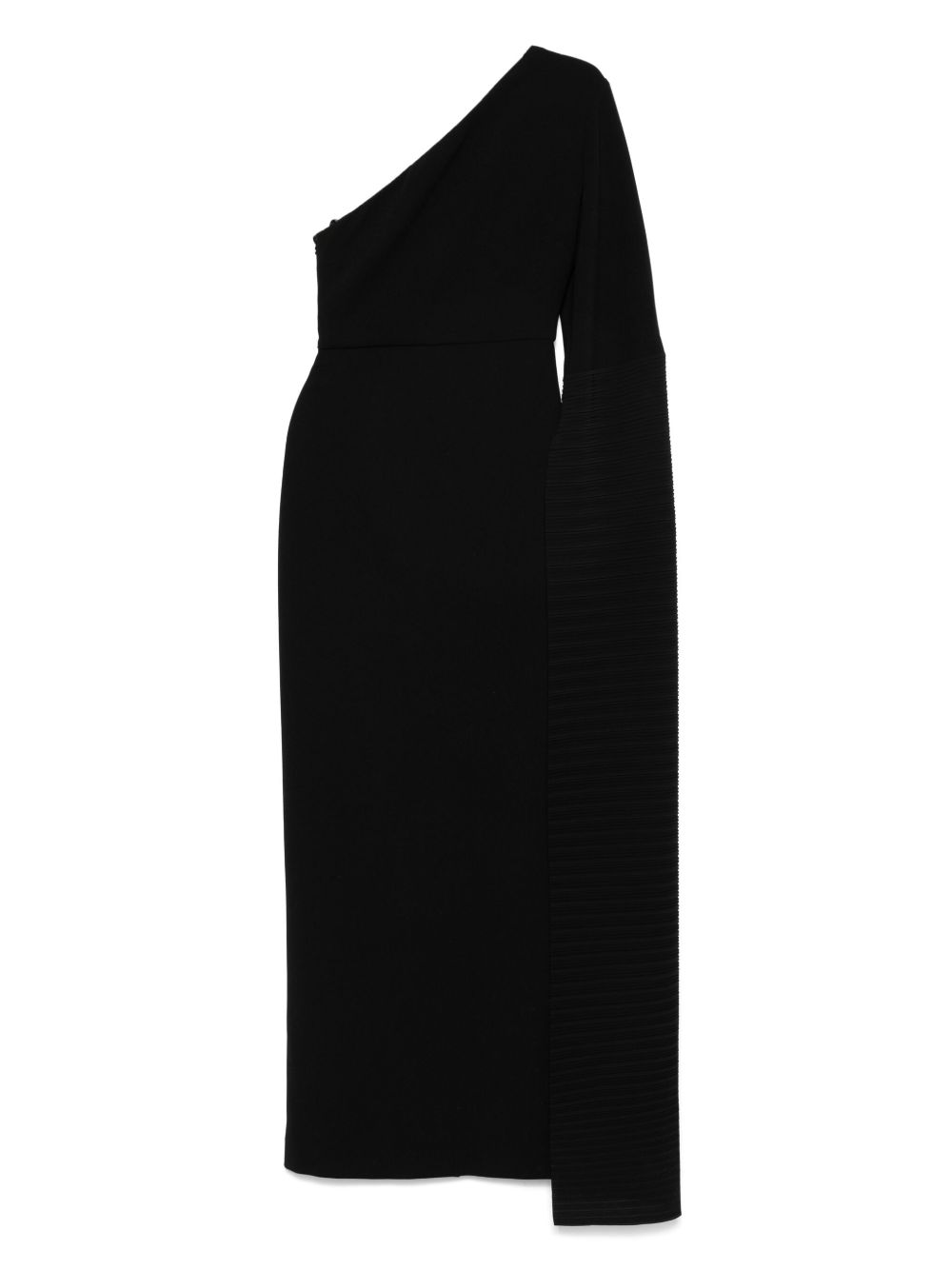 Solace London Dresses Black one-shoulder gown