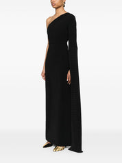 Solace London Dresses Black one-shoulder gown