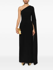 Solace London Dresses Black one-shoulder gown
