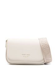 Emporio Armani Bags.. Beige Foldover Shoulder Bag
