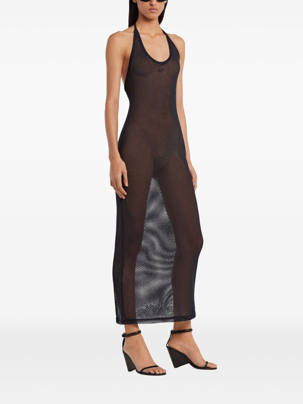 Courrèges 032C Black Halterneck Dress
