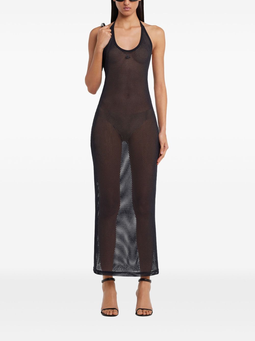 Courrèges 032C Black Halterneck Dress