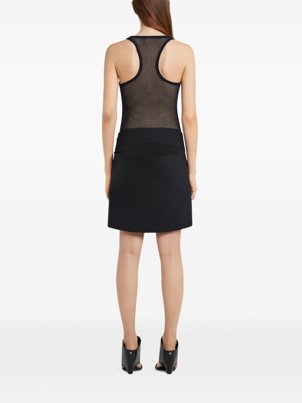 Débardeur Courreges Top en coton stretch noir