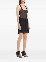 Débardeur Courreges Top en coton stretch noir