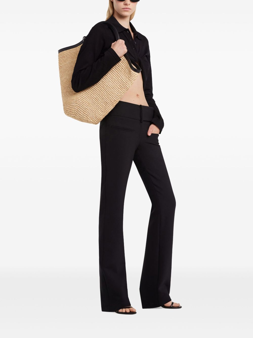 Courreges Courrèges Maxy Holy tote bag in raffia