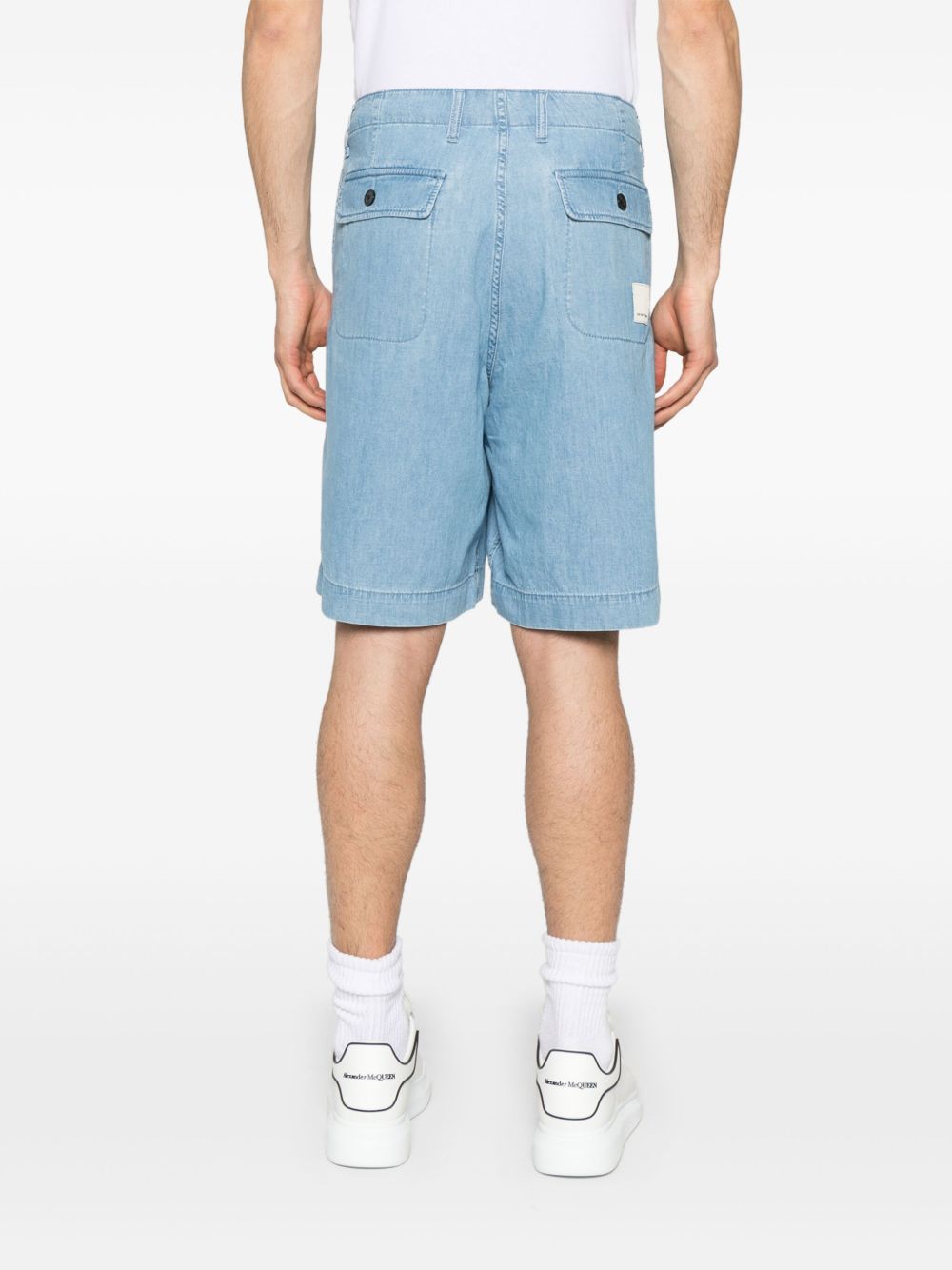 Emporio Armani Shorts Clear Blue organic cotton denim