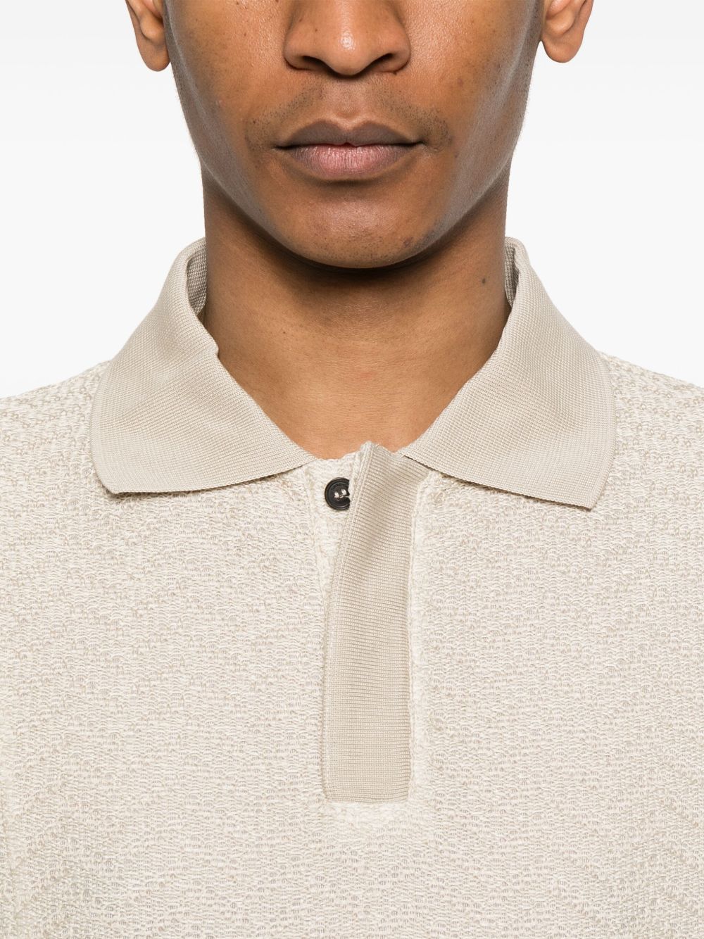 Emporio Armani CAPSULE polo shirt Beige cotton