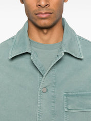 Emporio Armani Jackets Clear Blue cotton blouson