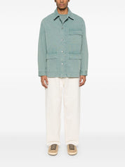 Emporio Armani Jackets Clear Blue cotton blouson