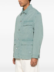 Emporio Armani Jackets Clear Blue cotton blouson