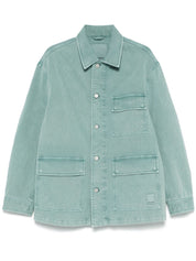 Emporio Armani Jackets Clear Blue cotton blouson