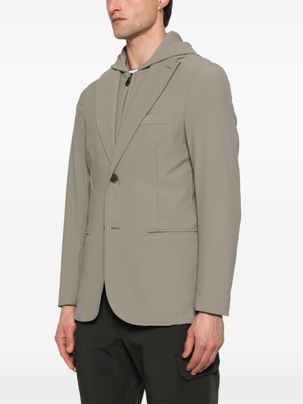 EXCLUSIVITÉ EMPORIO ARMANI Vestes Blazer beige en nylon à capuche