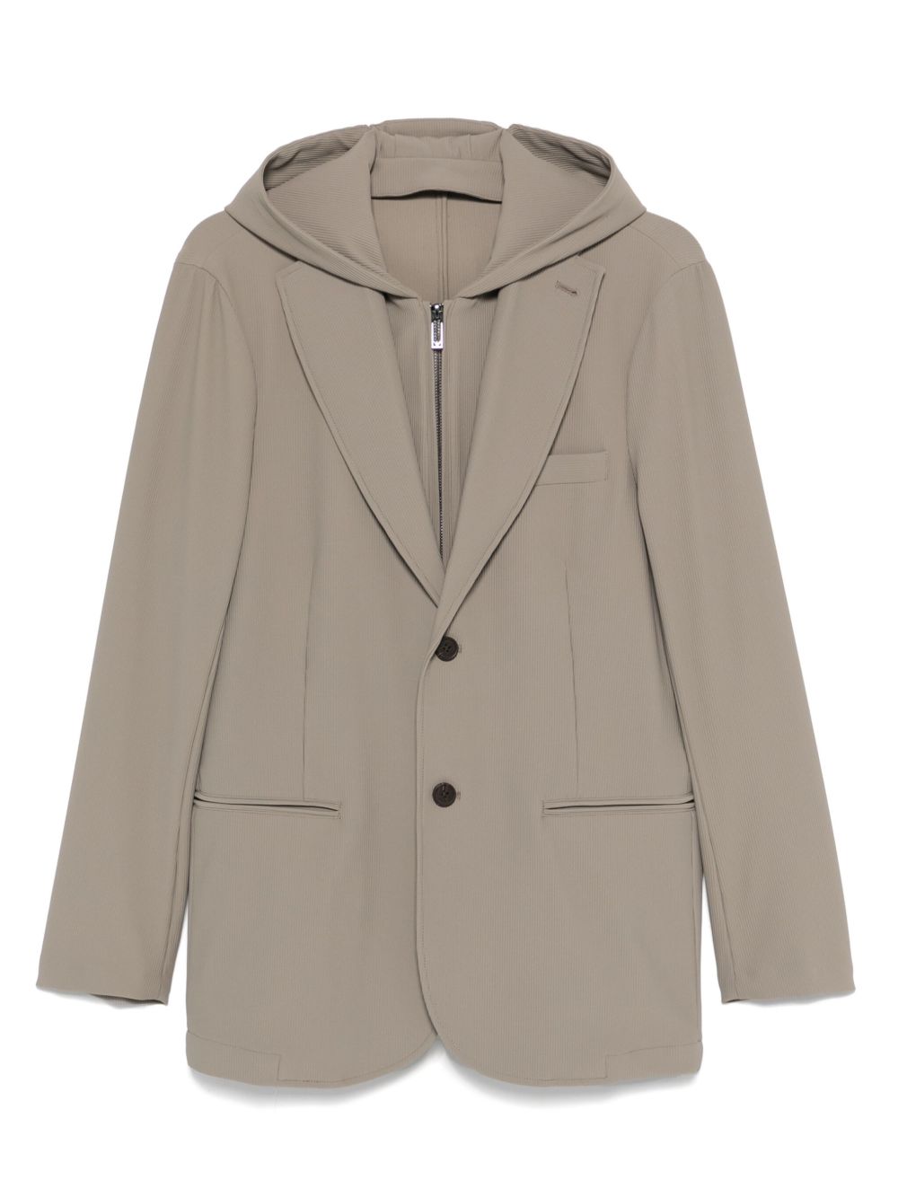 EXCLUSIVITÉ EMPORIO ARMANI Vestes Blazer beige en nylon à capuche