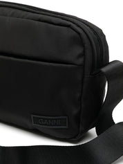 Ganni Bags.. Black recycled polyester crossbody