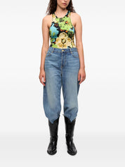 Haut Ganni multicolore sans manches à dos nageur