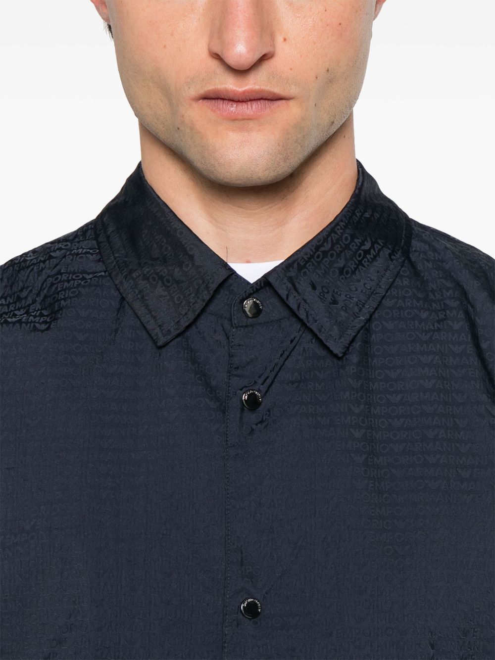 Emporio Armani Coats Blue