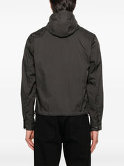 Emporio Armani Blouson with internal nylon bib jacquard all-over lettering