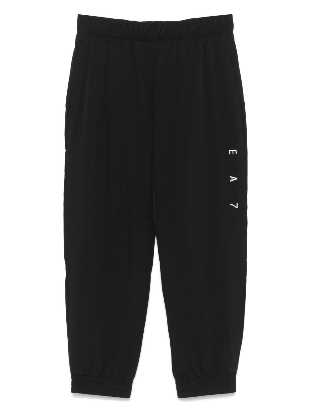 EA7 Trousers Black elasticated track pants