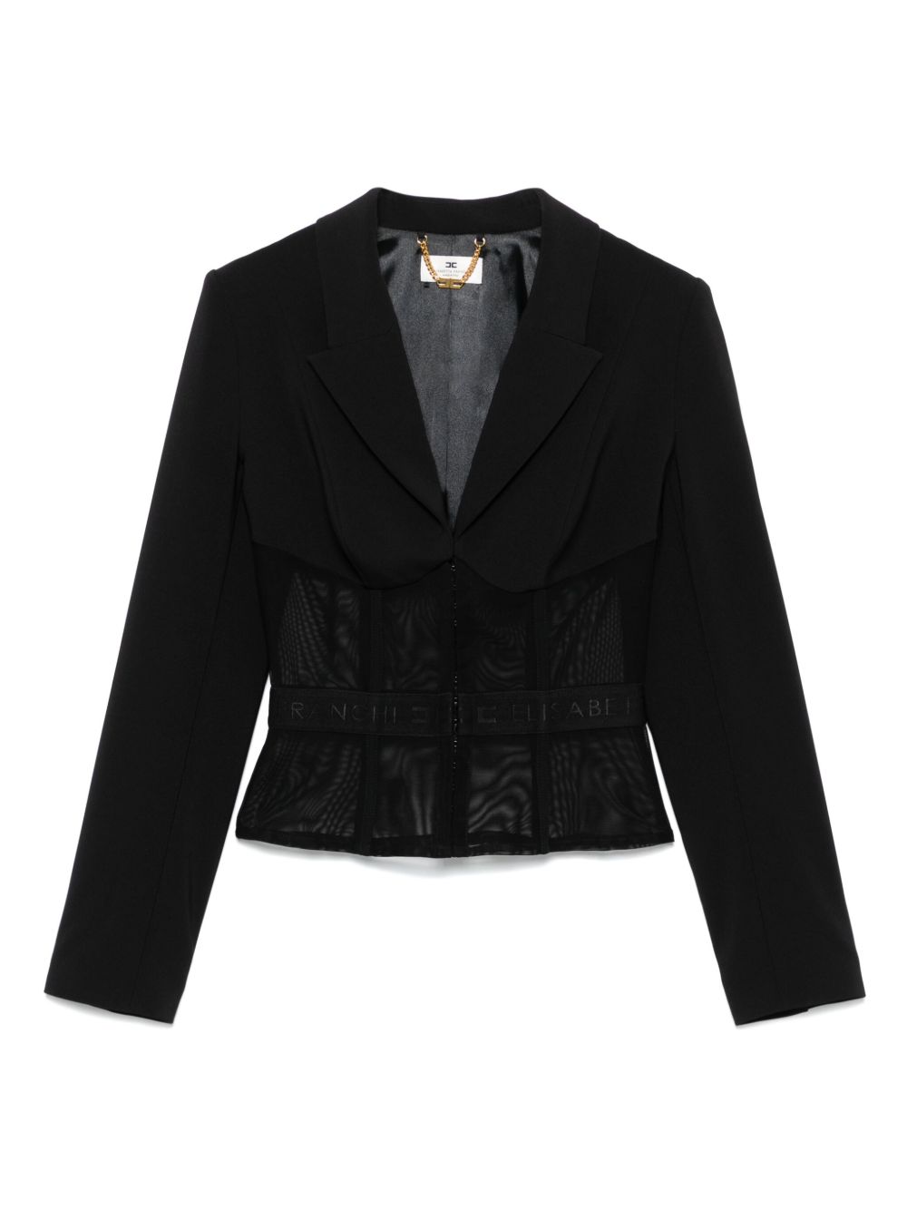 Elisabetta Franchi Jackets Black corset style