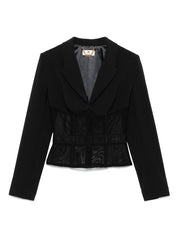 Elisabetta Franchi Jackets Black corset style