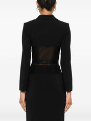 Elisabetta Franchi Jackets Black corset style