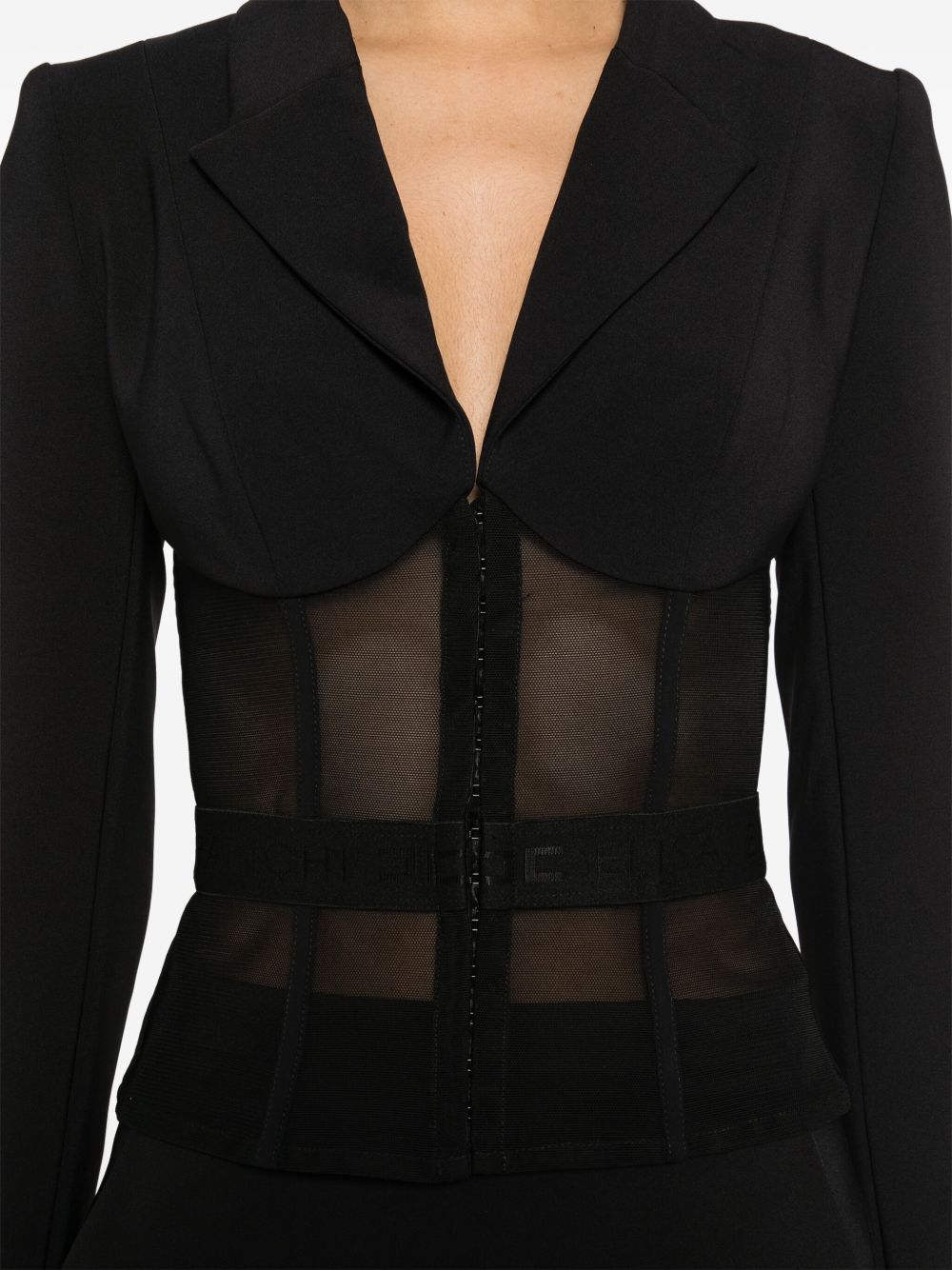 Elisabetta Franchi Jackets Black corset style