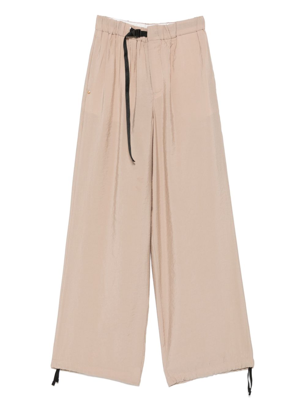 White Sand Trousers Beige wide leg