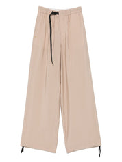 White Sand Trousers Beige wide leg