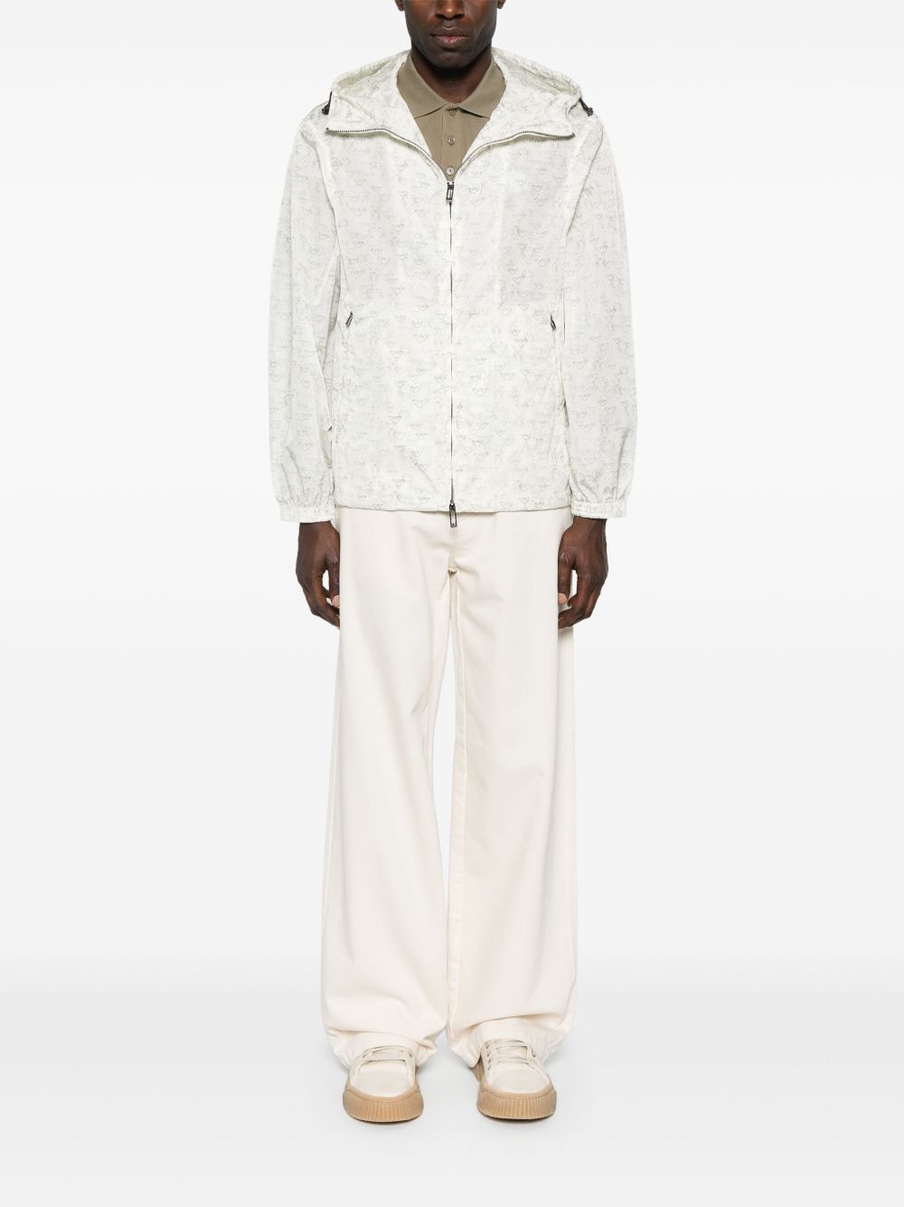 Pantalon capsule Emporio Armani blanc