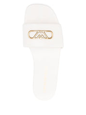 EMPORIO ARMANI EXCLUSIVE Emporio Armani Nappa-leather sandals with eagle plate
