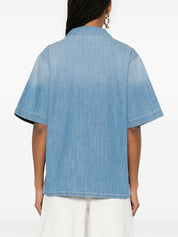 Camisas Fabiana Filippi en algodón azul claro