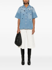 Camisas Fabiana Filippi en algodón azul claro