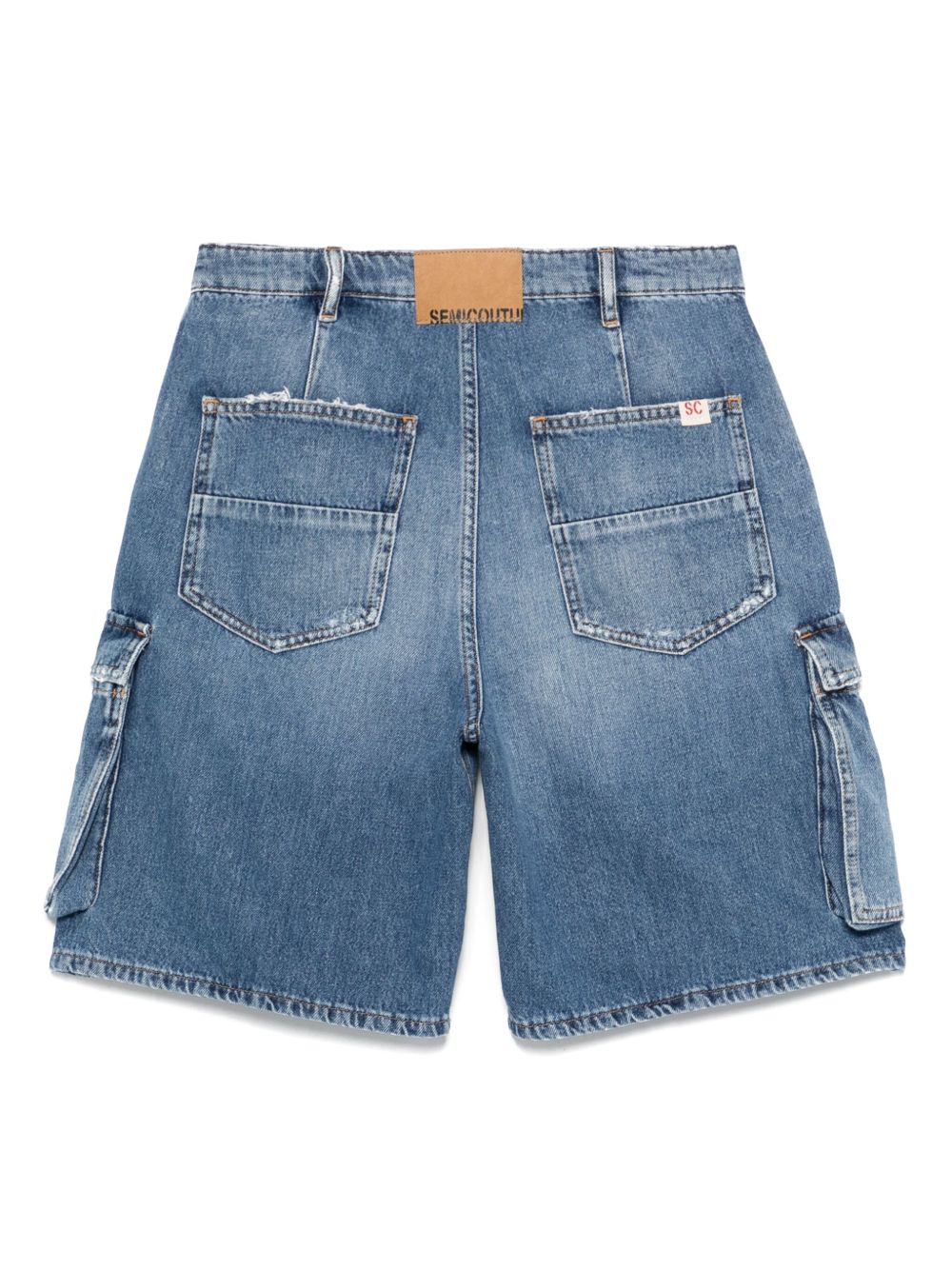 Semicouture Shorts Clear Blue in Denim