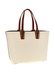 Sacs Christian Louboutin. Sac cabas en toile beige