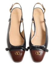 Chaussures plates Valentino Garavani en cuir noir