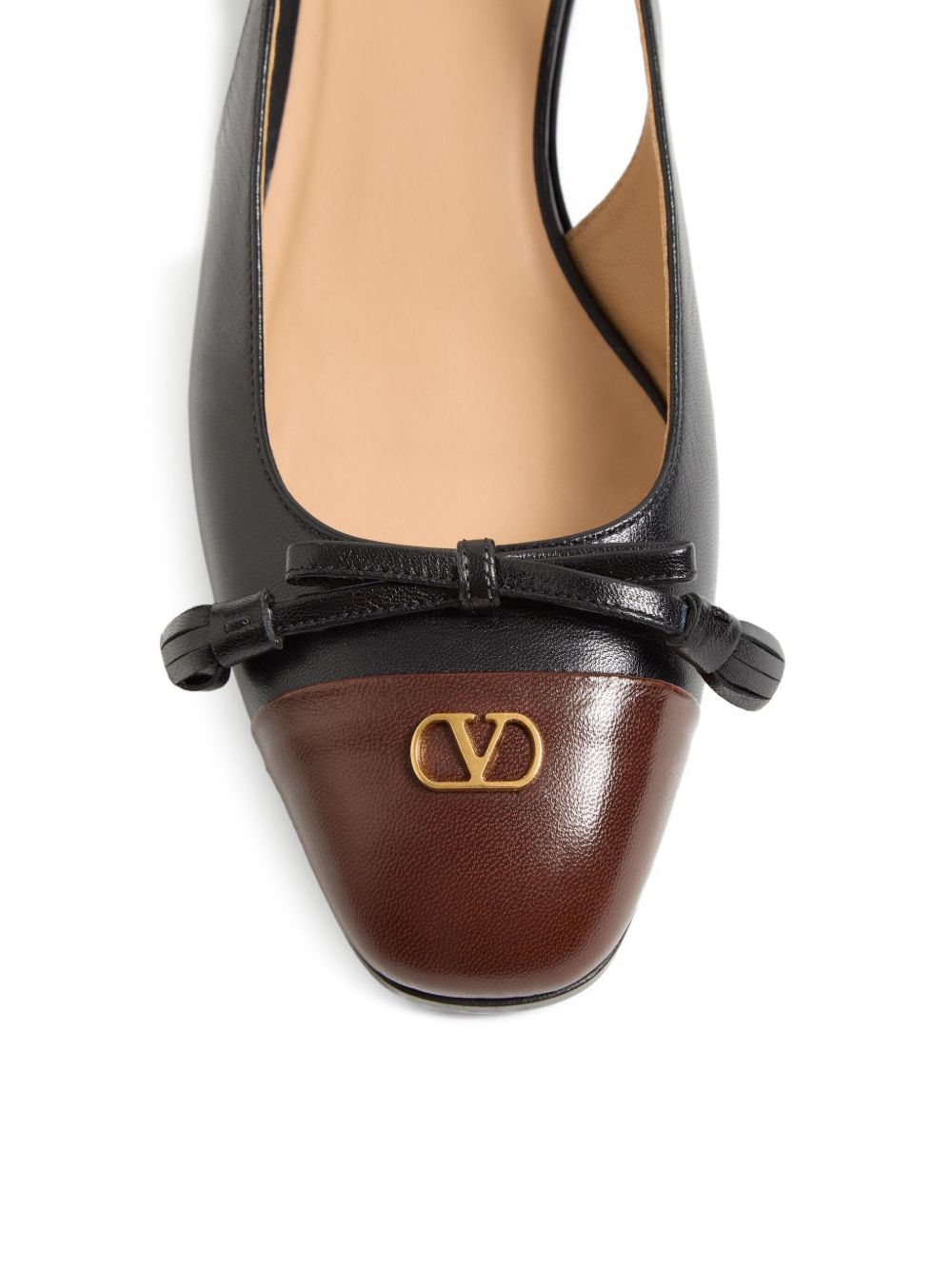 Chaussures plates Valentino Garavani en cuir noir