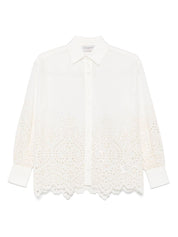 Ermanno Firenze Chemises Coton blanc brodé